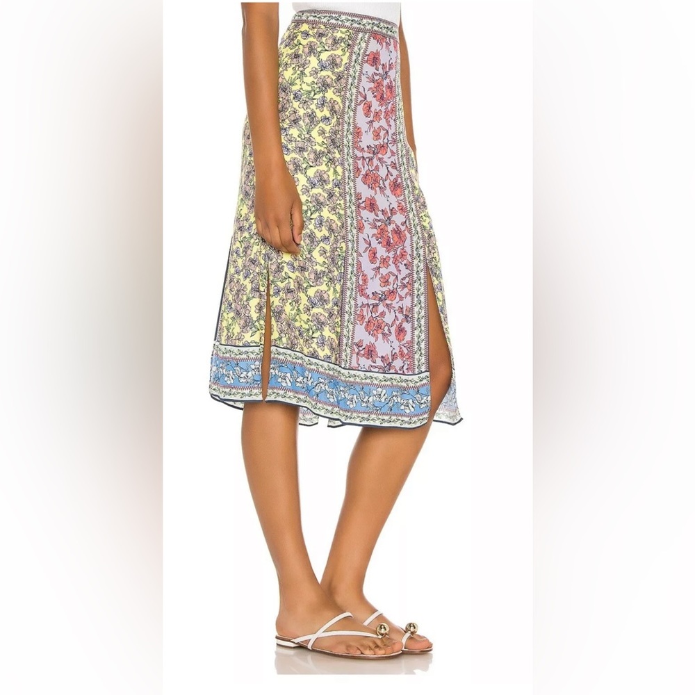 Alice + Olivia floral midi skirt
